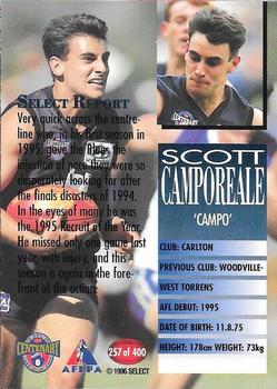 1996 Select AFL #257 Scott Camporeale Back